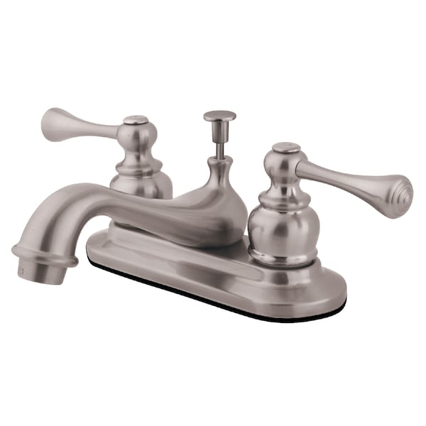 4" Centerset Bathroom Faucet, Brushed Nickel